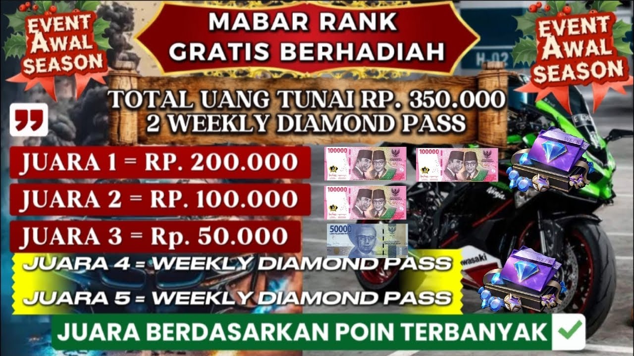MABAR MOBILE LEGENDS GRATIS LIVE PUSH RANK TIAP HARI