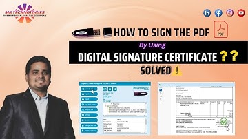 Steps for how to sign PDF by using digital signature I error signing PDF I technical MB TECHNOLOGIES