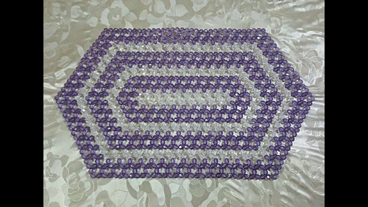 طريقة تنفيذ مفرش من الخرز سهل جدا للمبتدئين مع نونا هاند ميد