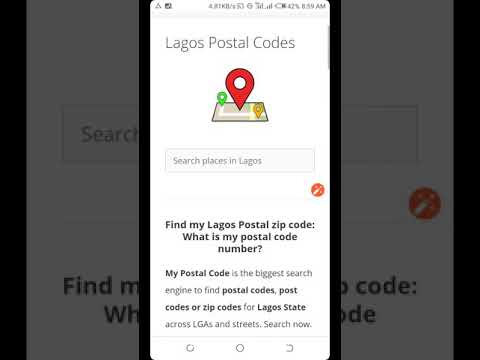 How to find my postal code | Lagos | Nigeria postal codes