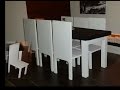 DIY 1:6 Scale Doll Dining Table Set DIY 1:6 Scale Doll Dining Table Set