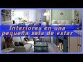 Diseño interiores en una pequeña sala de estar