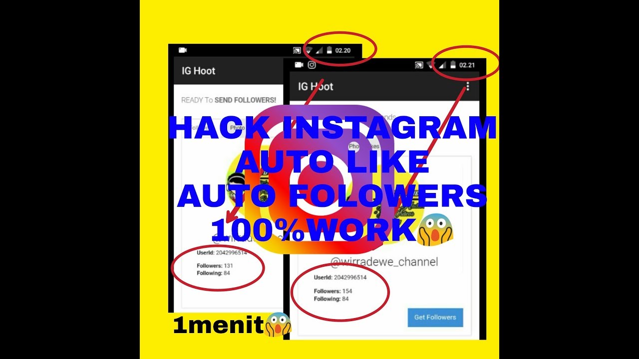 HACK INSTAGRAM!! AUTO FOLOWERS & AUTO LIKE 100%woork😱 