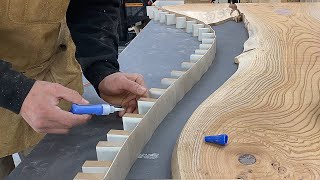 Curved Resin Tips to Soften Rough Wood. Dovetail and Tenon's Tips. Classical and Modern Technology