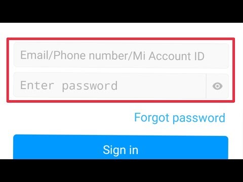 Mi Account Sign in or create account using SMS & Email Address