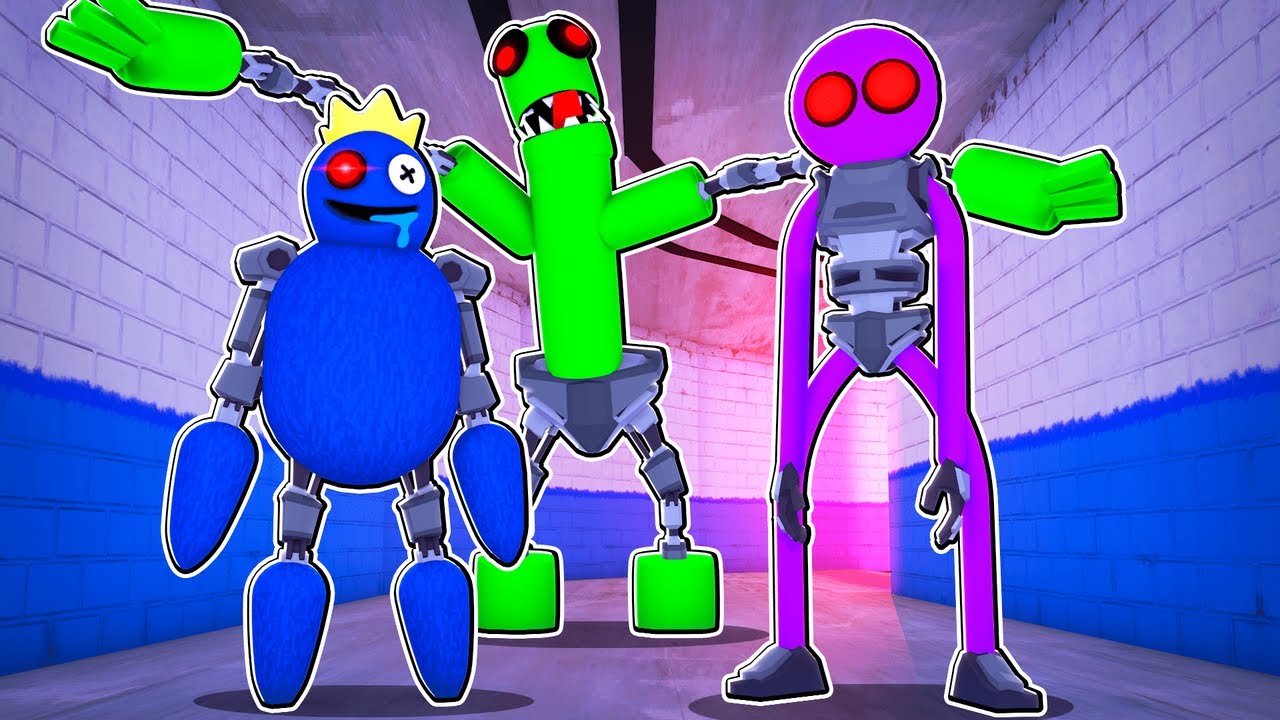 Metallic Rainbow Friends Robot Inspired Characters From 