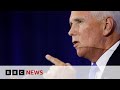 Mike pence tears into donald trump at 2024 campaign launch  bbc news