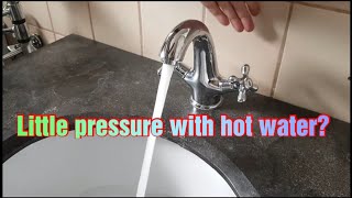 Little pressure with hot water?This is how you solve the problem.