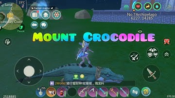 Utopia Origin: Bắt Cá Sấu Đeo Dàng Làm Thú Cưỡi | How To Tame New Mount Crocodile