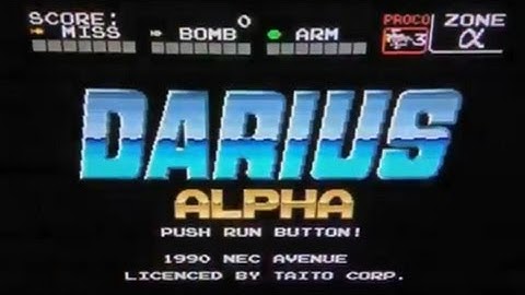 DARIUS ALPHA: Get Try! (Played on Super Grafx)