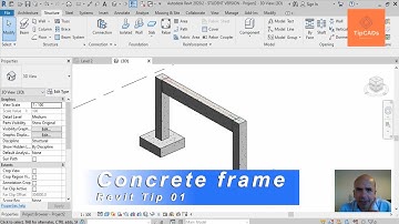 Revit Tip 01 - Easy Concrete frame - Part 1