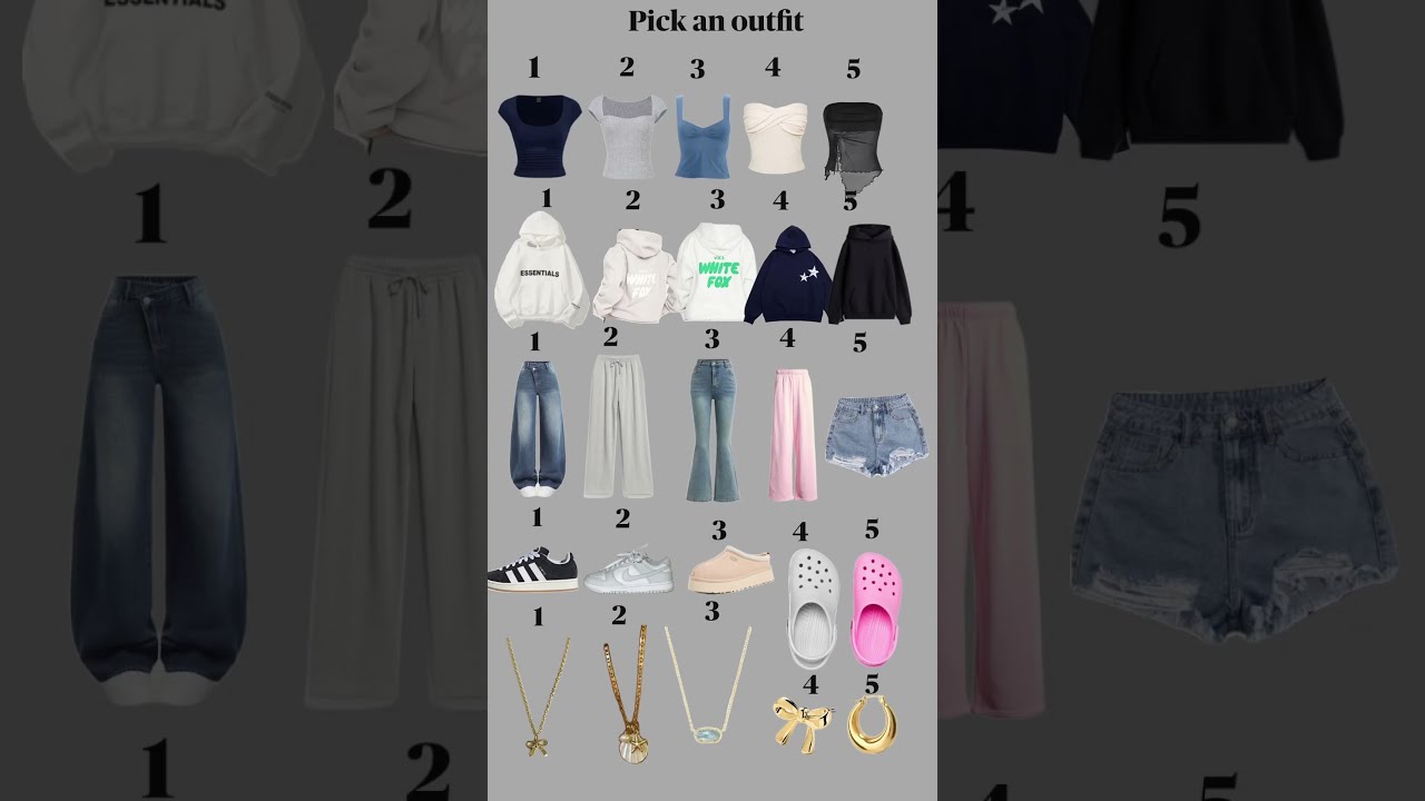 Pick An Outfit Fashion Preppy Cute Aesthetic Restock Preppyproducts Skincare Random