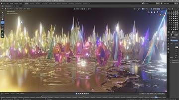 Blender 2.8 - Eevee - Glass Shader & Particle Simulation Tutorial - [ Part 2 ]