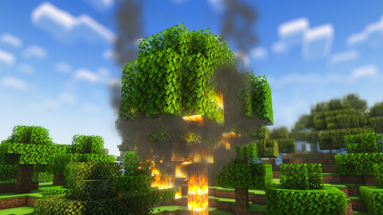 This Mod Adds Realistic Smoke Physics To Minecraft - YouTube