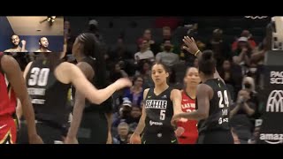 Seattle Storm vs Las Vegas Aces WNBA #FREEBG #WEAREBG | Twiinz Reaction