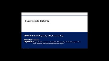CS50W 2020: Project 2 - Commerce