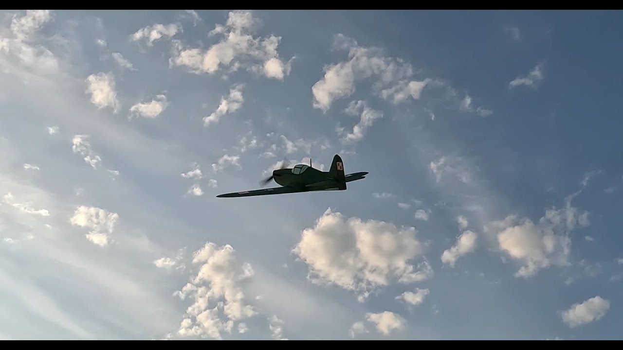 PZL.55 z Aircombat 3D - dziewiczy lot, mini acro - RC, 3d printed, scale model. Maiden