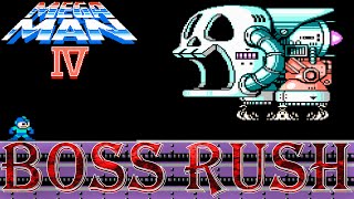 Mega Man 4 - Boss Rush (All Boss Fights, No Damage)