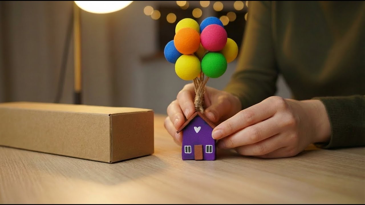 Don’t Throw Away Box 📦 | Turn It Into Cute Fridge Magnets 🎈| Easy DIY Craft