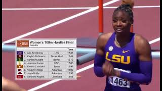 TEXAS RELAYS 2022 : ALIA ARMSTRONG (LSU) BIG TIME WITH WIND AIDED !