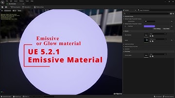 #UE5.2.1: In 2 min create Emissive material | How to create emissive | glow material