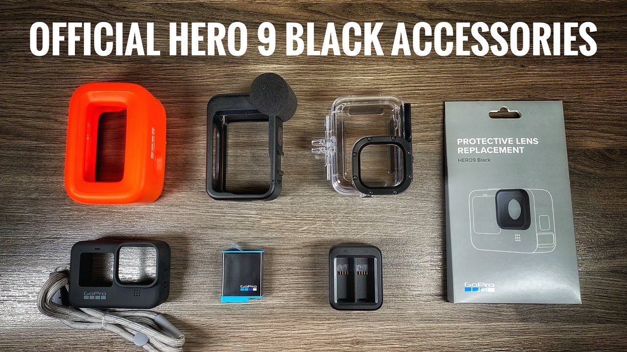 Henfald Garderobe Venlighed GoPro Hero 9 Black Official Accessories - YouTube