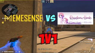 memesense vs rainbowhook 1v1