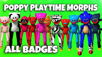 ROBLOX - Poppy Playtime Morphs - ALL Badges