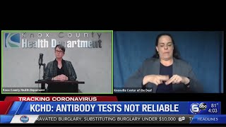 Knox County Health Dept.: Antibody tests not reliable