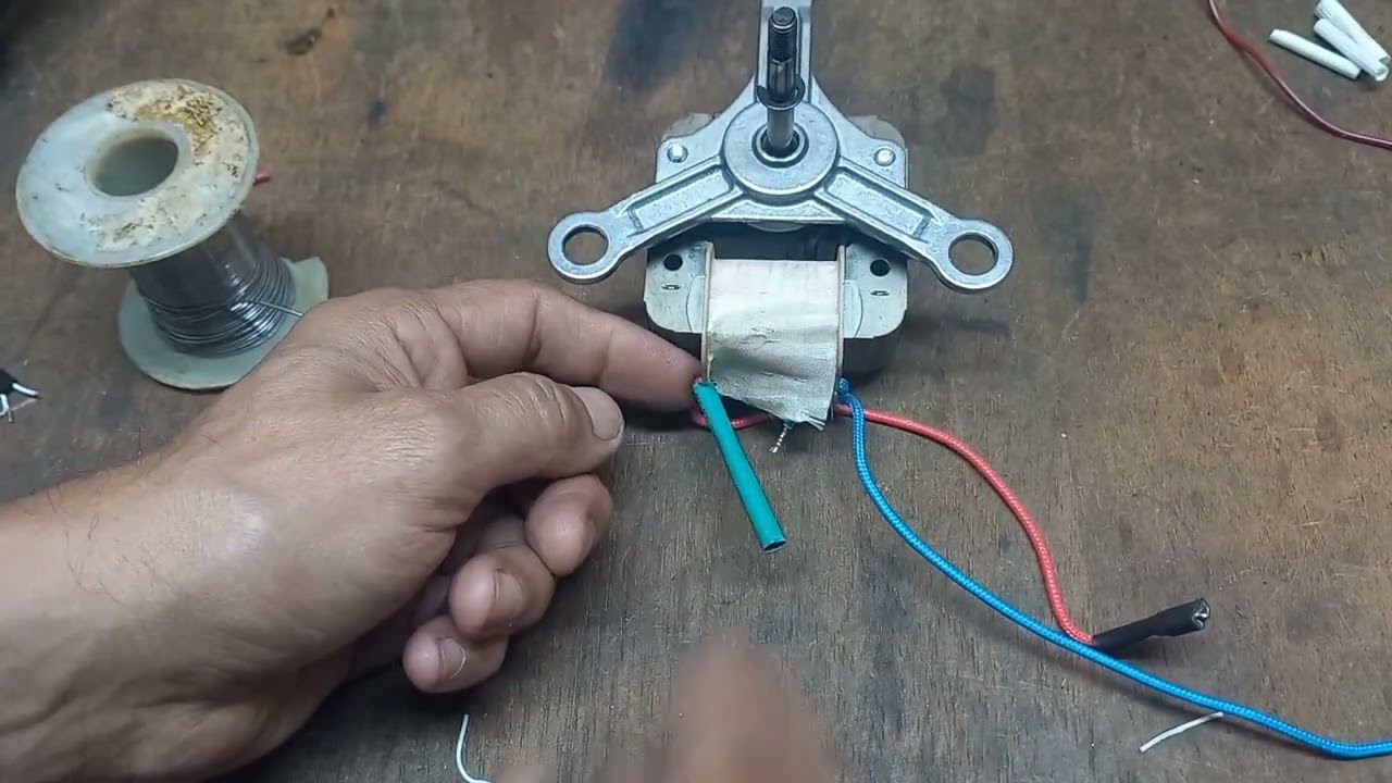 Aprende como reparar un motor ventilador de una freidora de aire