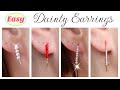 Easy Dainty Earrings (How To Make Dainty Jewelry) Jewelry Making Tutorial