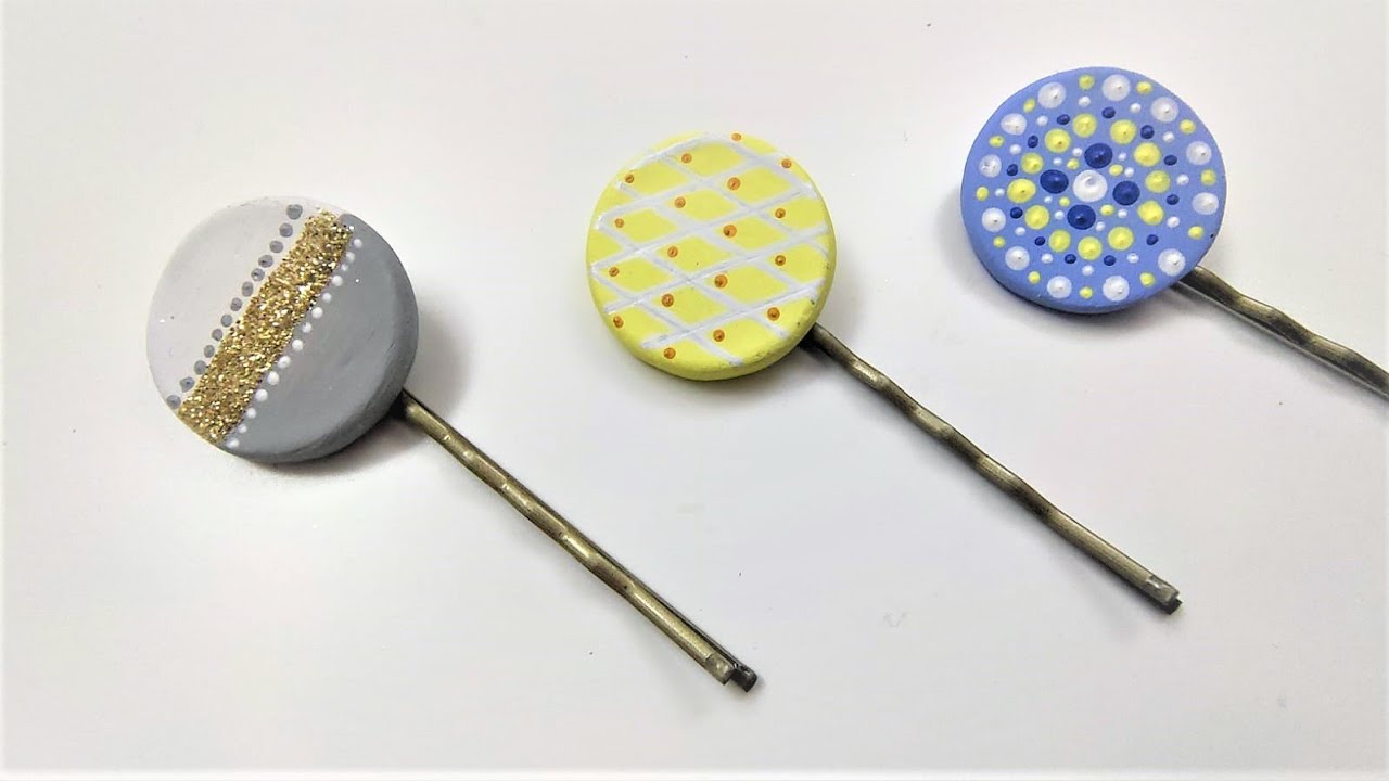 DIY hair clips / How to decorate hair clips / How to decorate hair