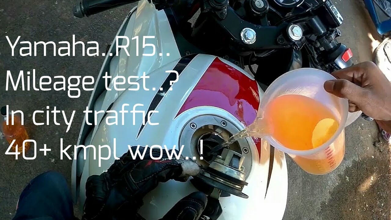 Yamaha R15 Mileage test with K&N Air filters.. in city traffic 40+ kmpl