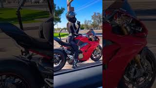 Famous girl dance on Ducati Panigale V4 ❣️❣️#trending #youtubeshorts #youtube #ducati #tiktok #tiktokvideo Wealth