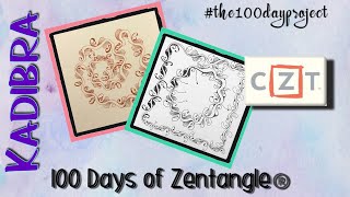 KADIBRA || Easy Zentangle ® Patterns for Beginners || Day 20 || 100 Days of Zentangle 2020