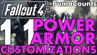 Top 11 Best Power Armor Customizations, Modifications and Paints in Fallout 4 #PumaCounts