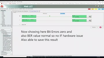 How To Perform IF Cable Hardware Test | Huawei RTN