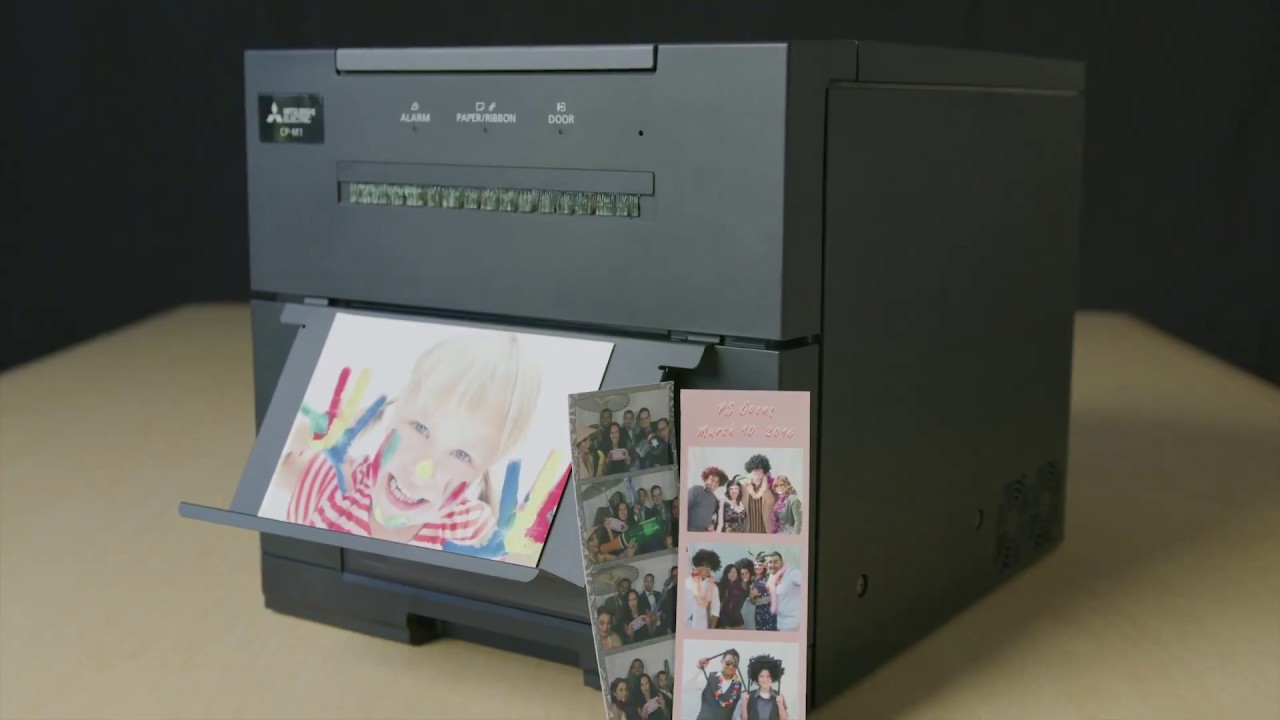 NEW Mitsubishi CP-M1A Dye Sublimation Photo Booth Printer - YouTube