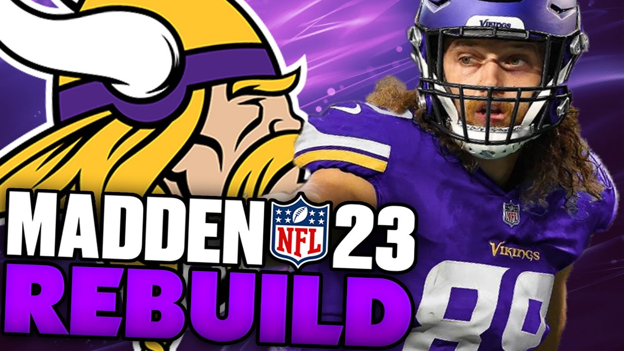 T.J. Hockenson Minnesota Vikings Rebuild! Madden 23 Franchise