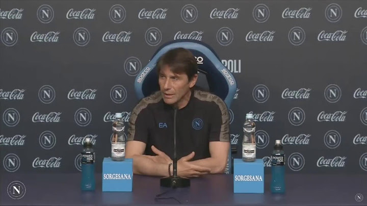 PARMA-NAPOLI, la conferenza stampa di ANTONIO CONTE