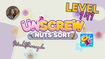 Unscrew Nuts Sort: Pin Puzzle Level 141