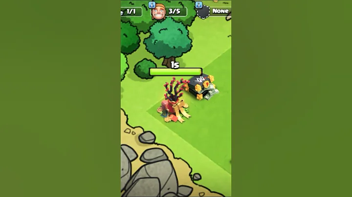 "What’s Inside the Lucky Shrub? 🌿 Clash of Clans Secret Cutting!" #shorts #youtubeshorts