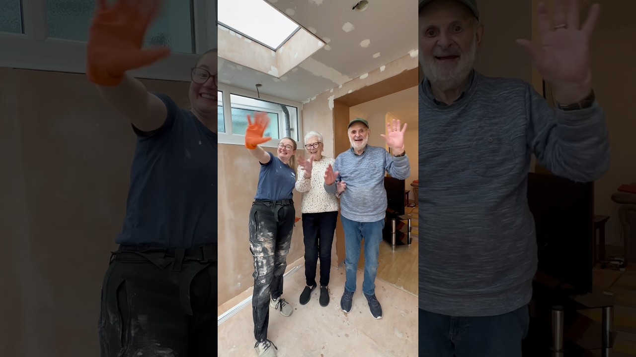 DIY plastering my Grandma’s conservatory… 🤠 