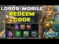lords mobile codes 2026 - kode redeem lord mobile terbaru