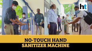 Covid: Touch-free hand sanitizer machines at SSLC exam centers in Karnataka