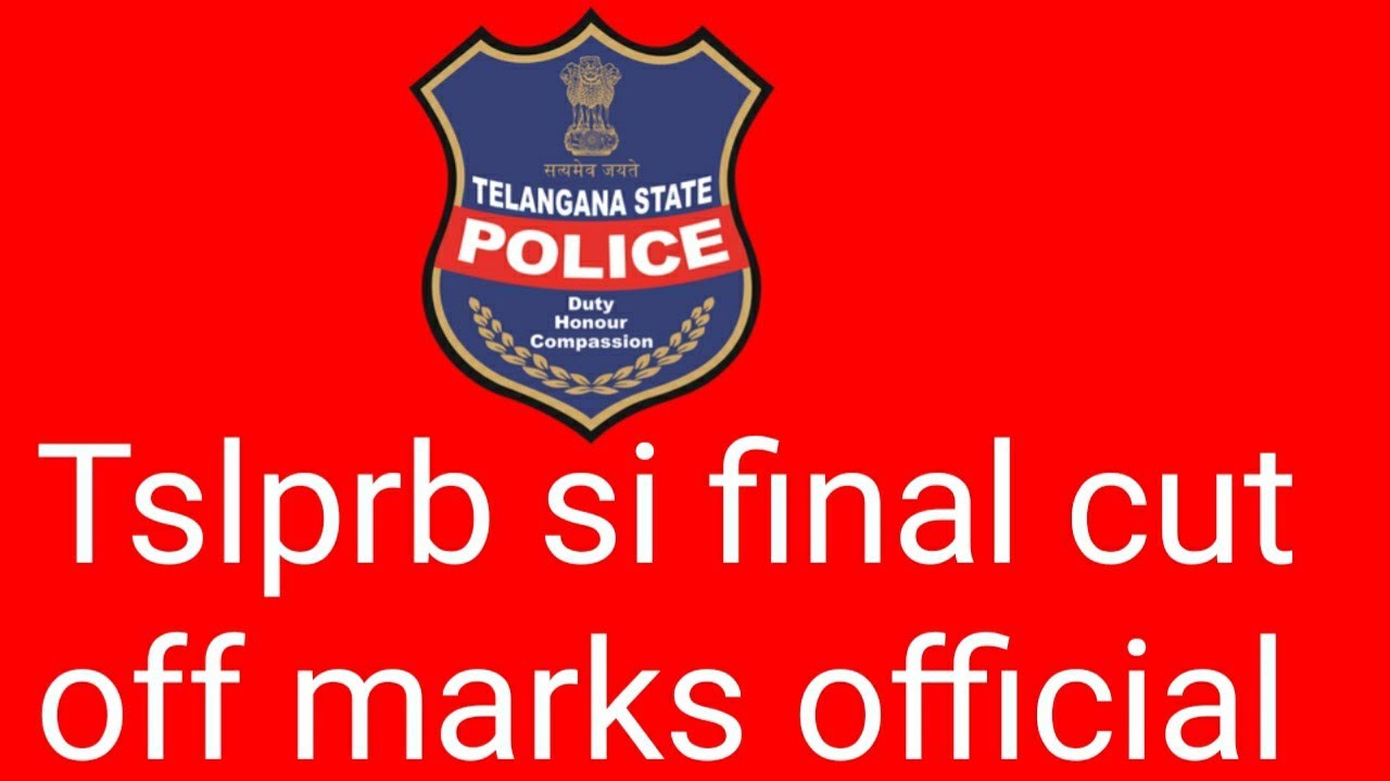 Tslprb si final cut off marks official