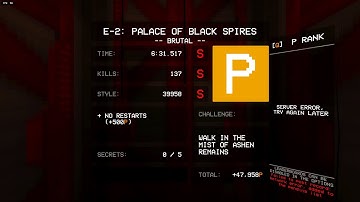 Daily ULTRAKILL P-rank until I get HRT (day 36 | custom E-2)