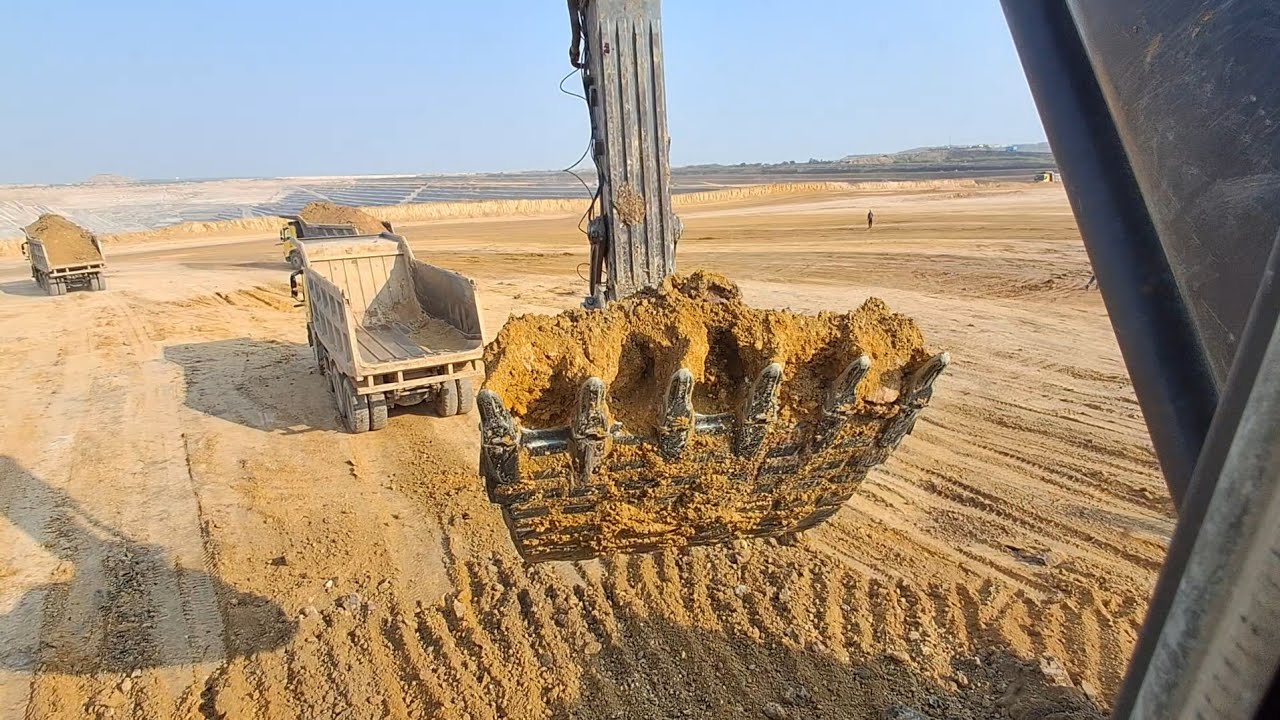 #video digging caterpillar 480&Volvo cat350 4k mining opening Tasmishan Ishar video full loading 