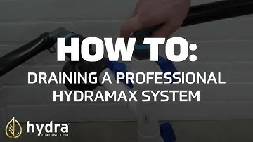 Draining a HydraMax Professional RDWC Hydroponic System | Hydra Unlimited