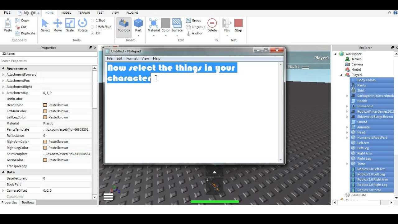 Roblox Tutorial How To Make A Npc Humanoid Of Yourself Youtube - how to make an npc model of yourself on roblox watch in full screen video dailymotion